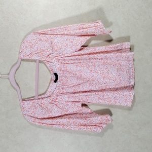 2/$10 05179 Sanctuary orange & lavender floral print cropped top M